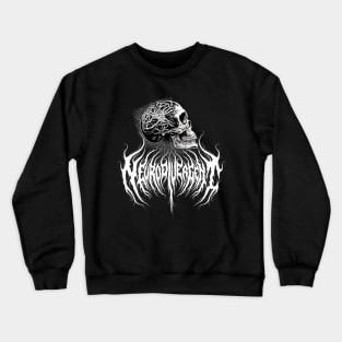 neurodivergent death metal design Crewneck Sweatshirt